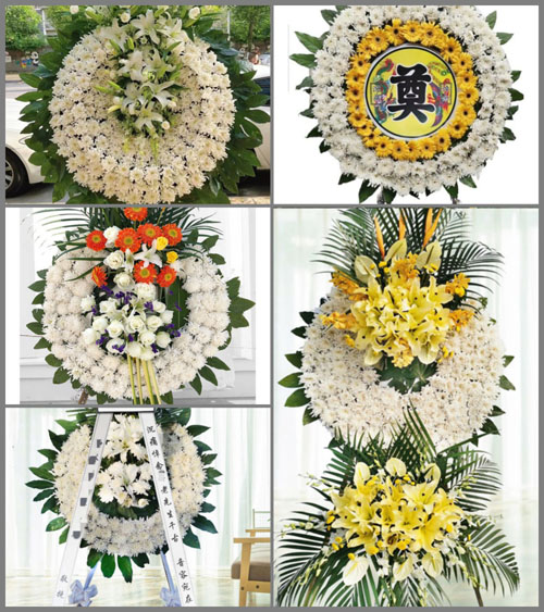 广东梅州市蕉岭县新铺镇镇郊村花圈速递